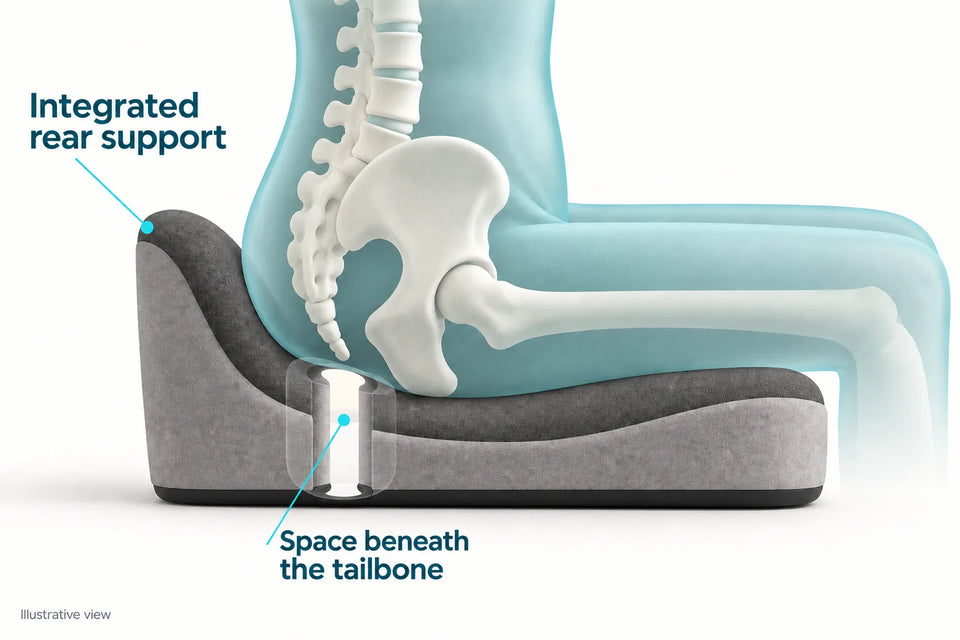 NilPoint AirGap cushion positioned on an office chair